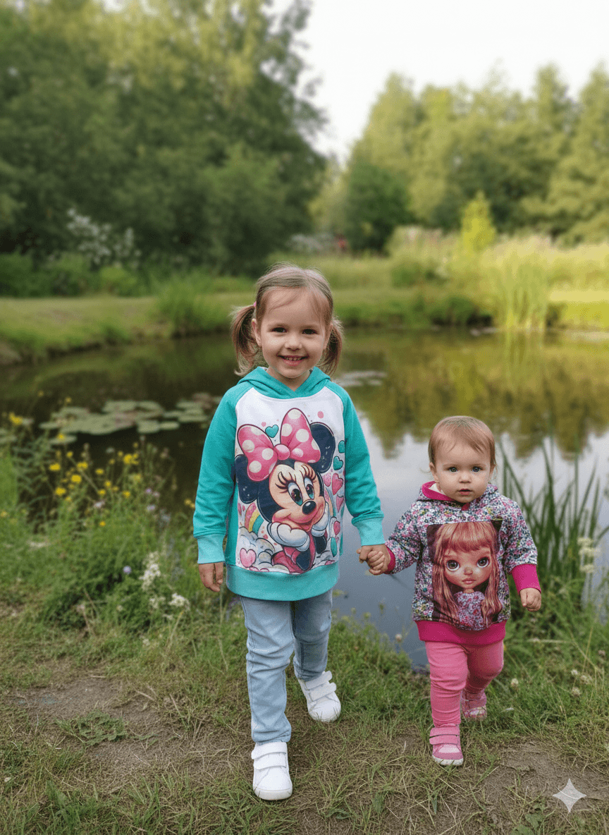 Dívčí mikina Minnie v pistáciové barvě velikost 104. Dívčí mikina Minnie je ručně šitá z kvalitní teplákoviny, originální český handmade od Ivastyl.