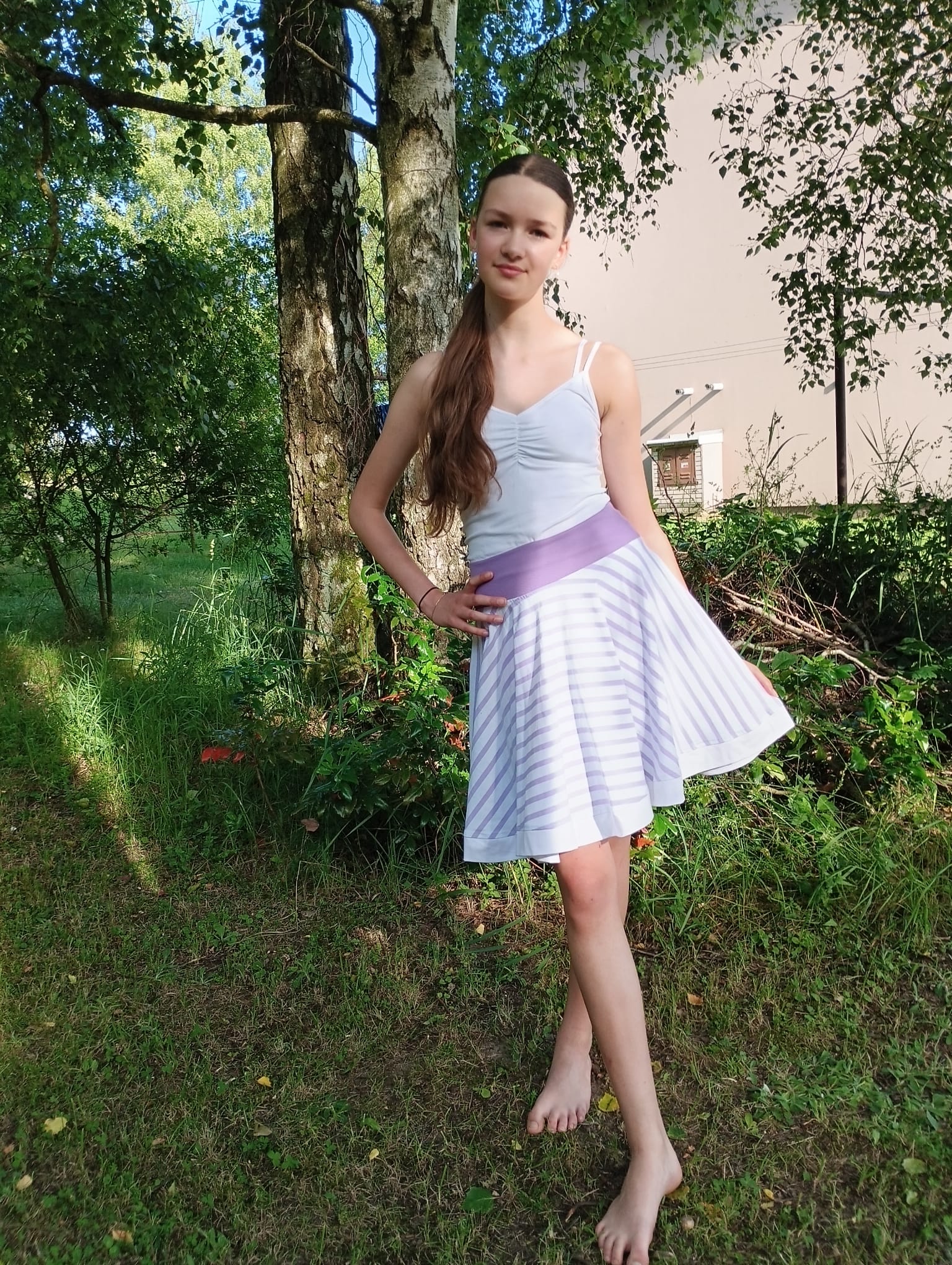Dívčí sukně - kolová