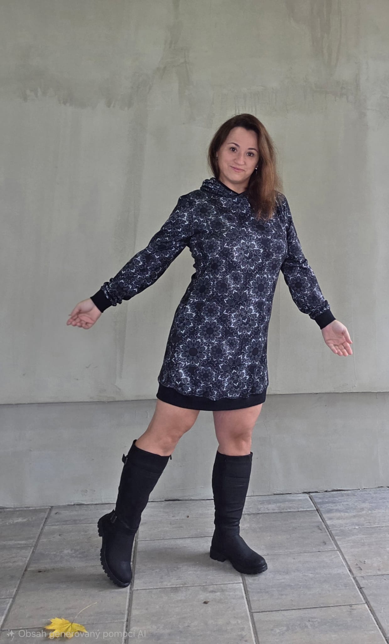 Dámské úpletové šaty s kapucí a kapsami z jemné svetroviny. Lehký, měkký úplet ze 100% polyesteru je ideální pro každodenní nošení.