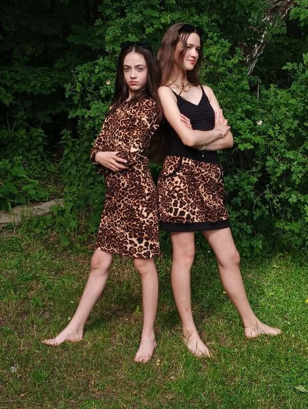 Dámská Tepláková Sukně S Kapsami – Leopardí Vzor